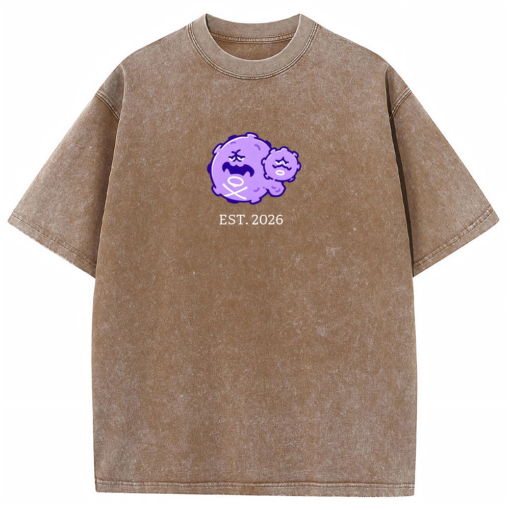 Cute Parent & Kid Koffing Vintage Washed T-Shirt