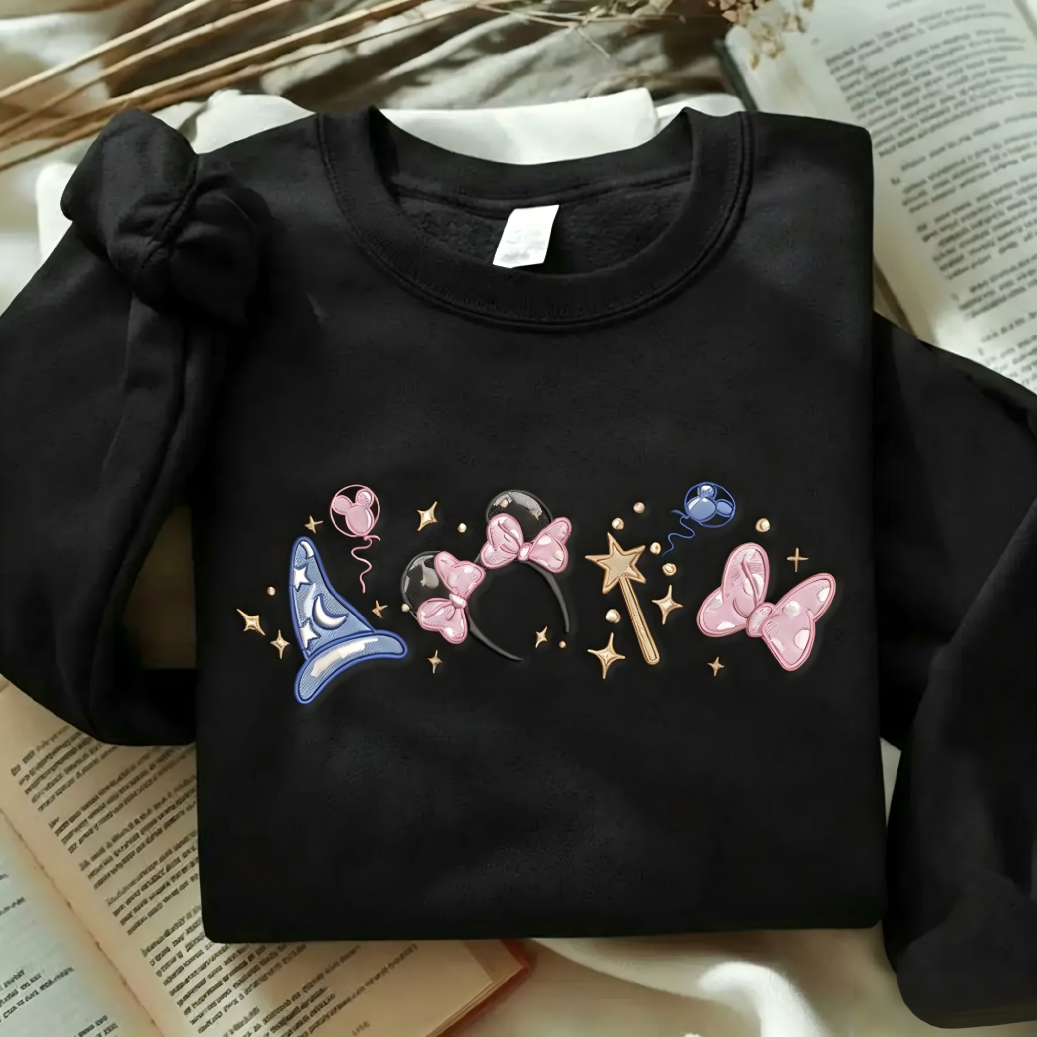 EMBROIDERED Magical Minnie Bow ears Tshirt Sweatshirt Hoodie Secondary image