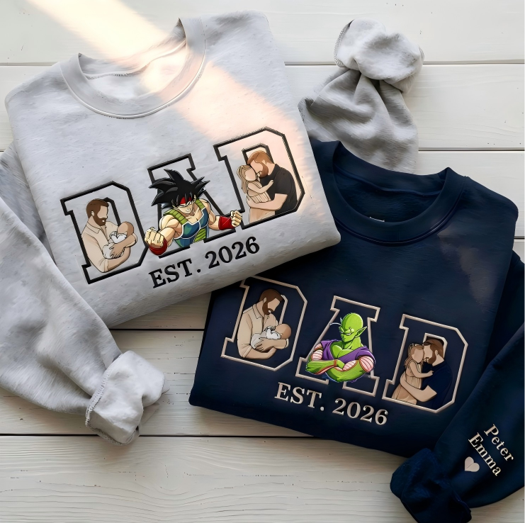 Personalized DAD Portrait Crewneck Secondary image
