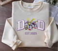 Personalized Digimon Fathers Day Crewneck with EST Year