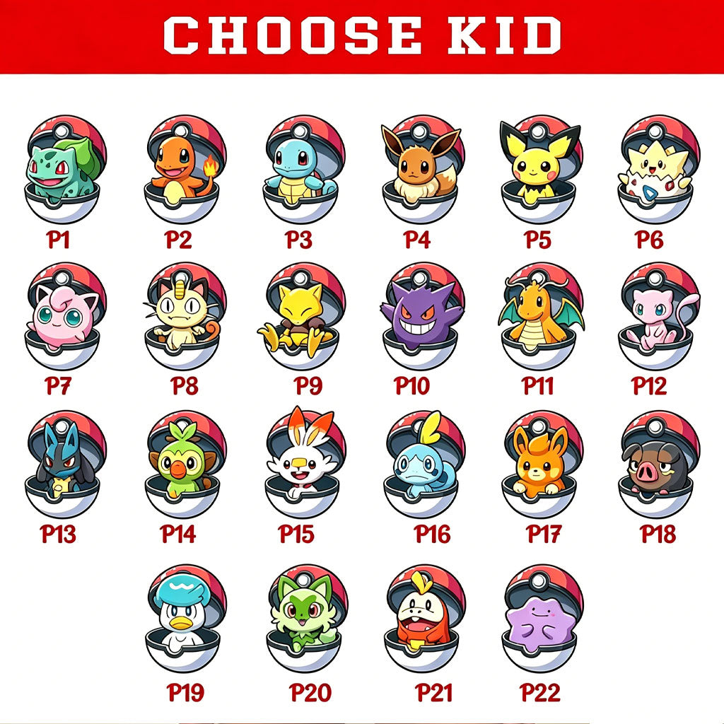 Custom PokéMom Tee – Custom Pokeball Kids & Custom Est Year