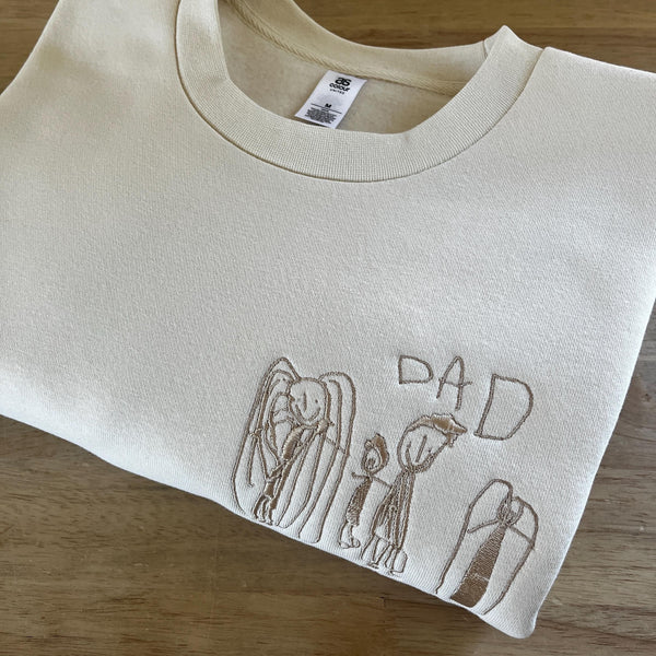 Custom Kids Art Embroidered T-shirt