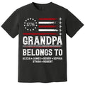 Proud American Grandpa Custom Kids Names Father's Day Gift For Dad, Grandpa