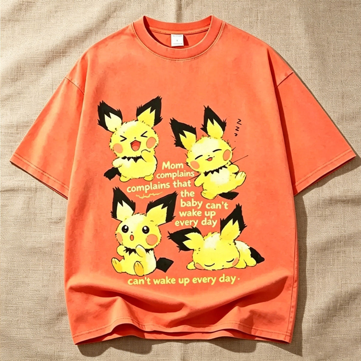 Mom Complains That The Baby Can't Wake Up Every Day Vintage Washed Tee Secondary image