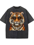 Glam Tiger Bling Design Leopard Print T-Shirt