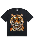 Glam Tiger Bling Design Leopard Print T-Shirt