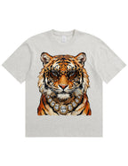 Glam Tiger Bling Design Leopard Print T-Shirt