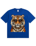 Glam Tiger Bling Design Leopard Print T-Shirt