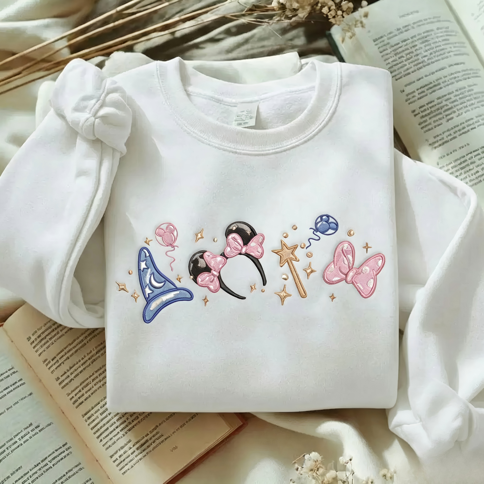EMBROIDERED Magical Minnie Bow ears Tshirt Sweatshirt Hoodie Main image