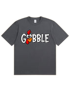 Funny Gobble Turkey Face T‑Shirt | Thanksgiving Fall Graphic Tee