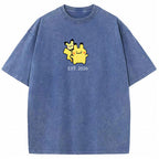 Cute Parent & Kid Pikachu Vintage T-Shirt