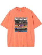 Vintage Washed 90s R&B Cassette Tape Graphic T Shirt