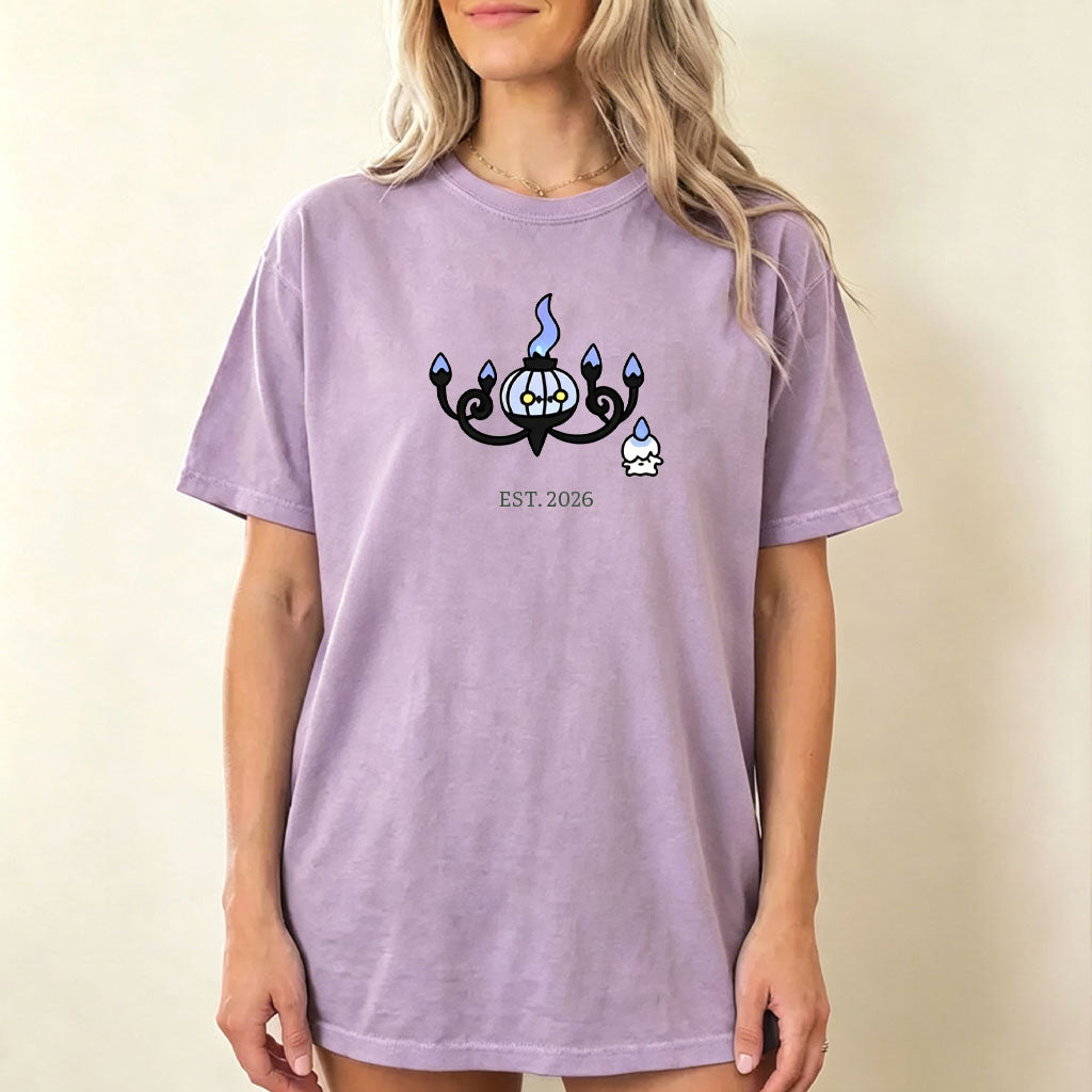 Cute Parent & Kid Chandelure Vintage Washed T-Shirt Main image