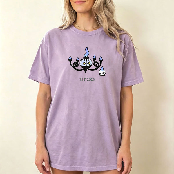Cute Parent & Kid Chandelure Vintage Washed T-Shirt
