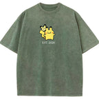 Cute Parent & Kid Pikachu Vintage T-Shirt