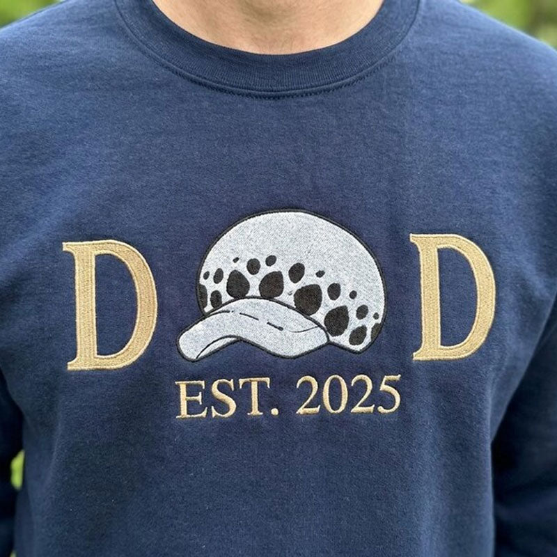 Custom Anime Dad Embroidered Sweatshirt Secondary image