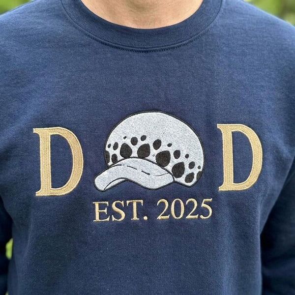 Custom Anime Dad Embroidered Sweatshirt