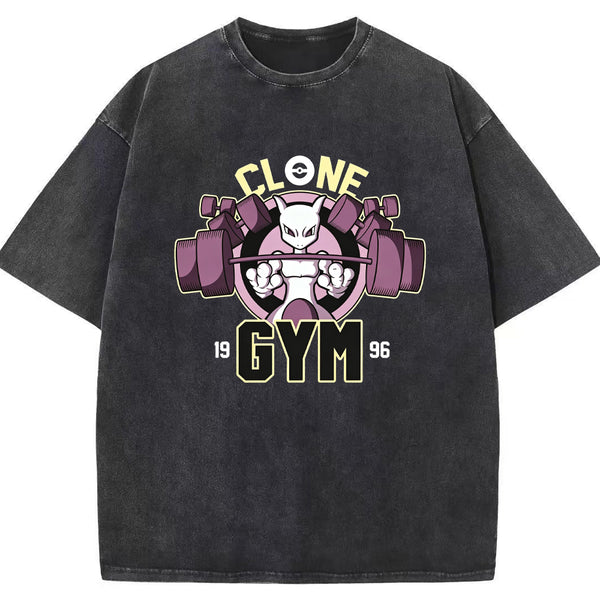 Grunge Ghost Gym Gengar Wash Vintage Tee | Pokemon Anime
