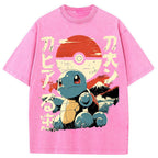 Vintage Ukiyo-e Squirtle Japanese Kanji Graphic Tee