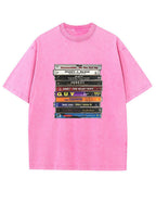 Vintage Washed 90s R&B Cassette Tape Graphic T Shirt