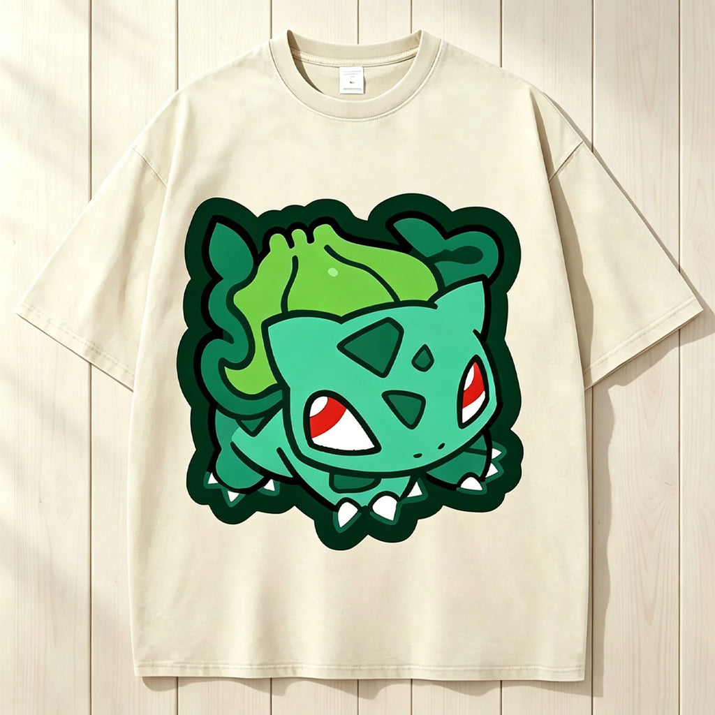 Cute Bulbasaur Unisex Vintage Washed Tee