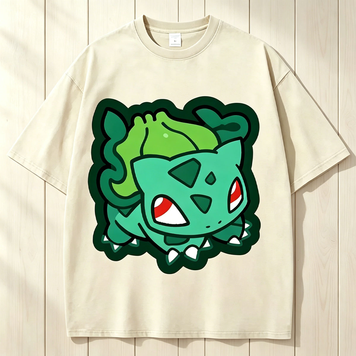 Cute Bulbasaur Unisex Vintage Washed Tee