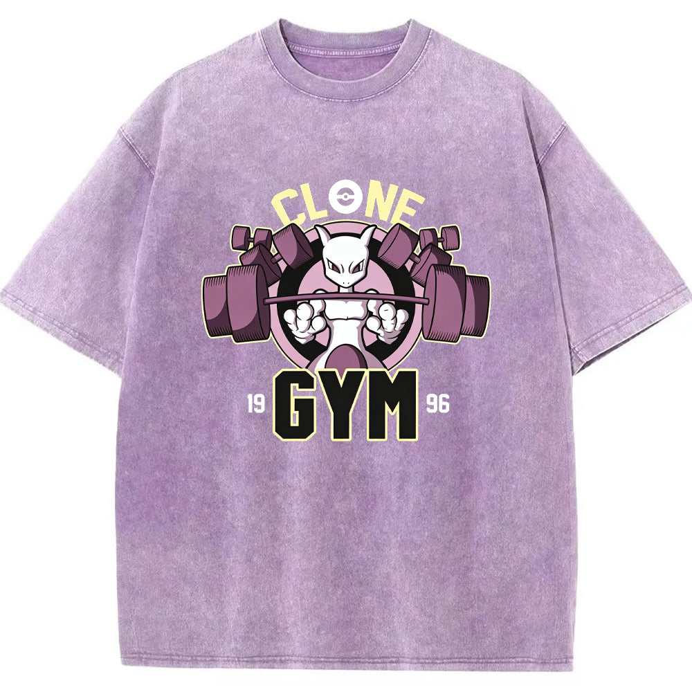 Grunge Ghost Gym Gengar Wash Vintage Tee | Pokemon Anime