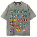 Kirby x Pokemon Unisex Vintage Washed Tee