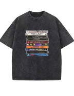 Vintage Washed 90s R&B Cassette Tape Graphic T Shirt