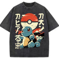 Vintage Ukiyo-e Squirtle Japanese Kanji Graphic Tee