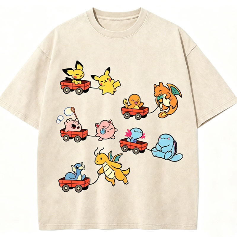 Pokémon Advanced Form Unisex Vintage Washed Tee