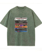 Vintage Washed 90s R&B Cassette Tape Graphic T Shirt