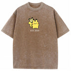 Cute Parent & Kid Pikachu Vintage T-Shirt
