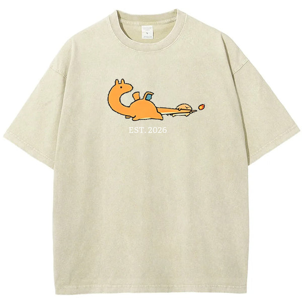 Cute Parent & Kid Dragonite Vintage Washed T-Shirt