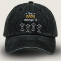 Papa Belongs To, Custom Cap for Men And Kids
