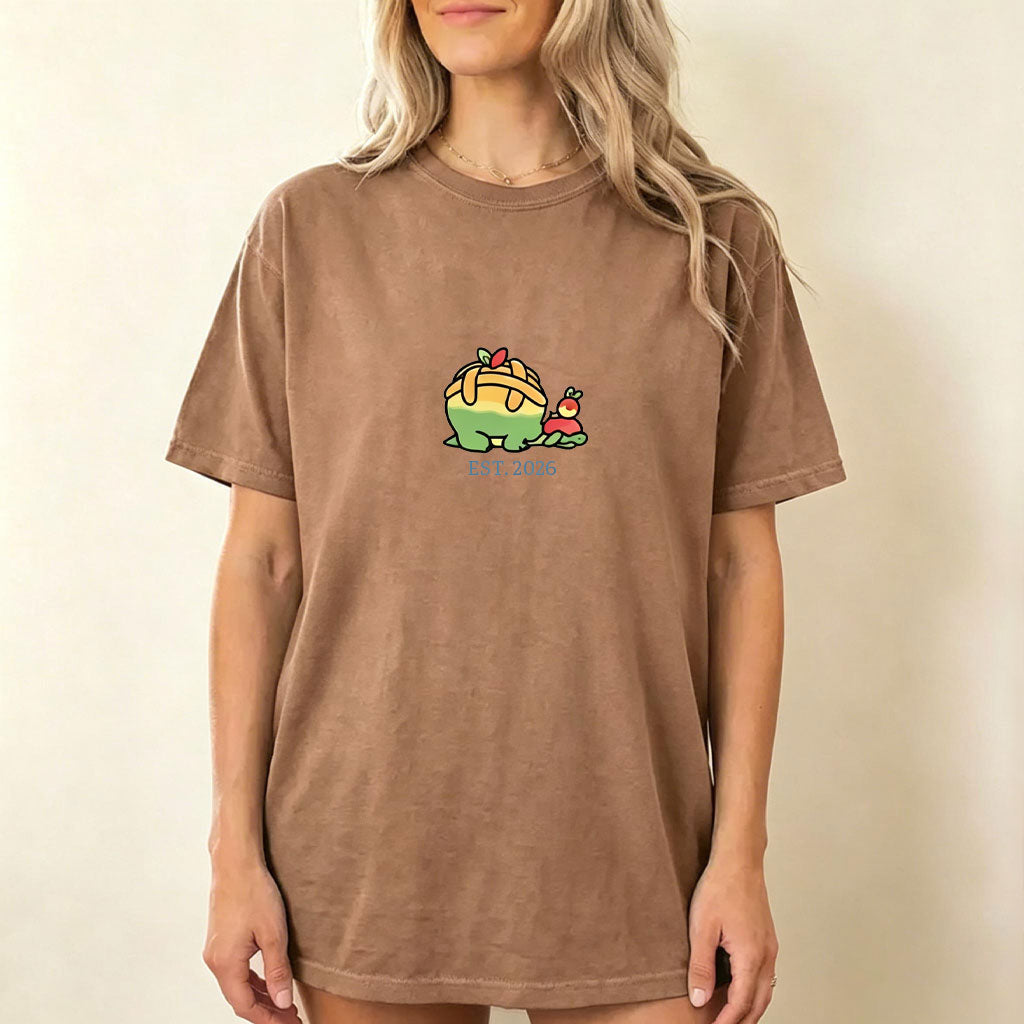 Cute Parent & Kid Appletun Vintage Washed T-Shirt