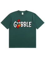 Funny Gobble Turkey Face T‑Shirt | Thanksgiving Fall Graphic Tee