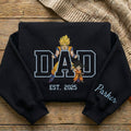 Custom Super Saiyan Dad Shirt, Personalized Anime Father's Day Gift