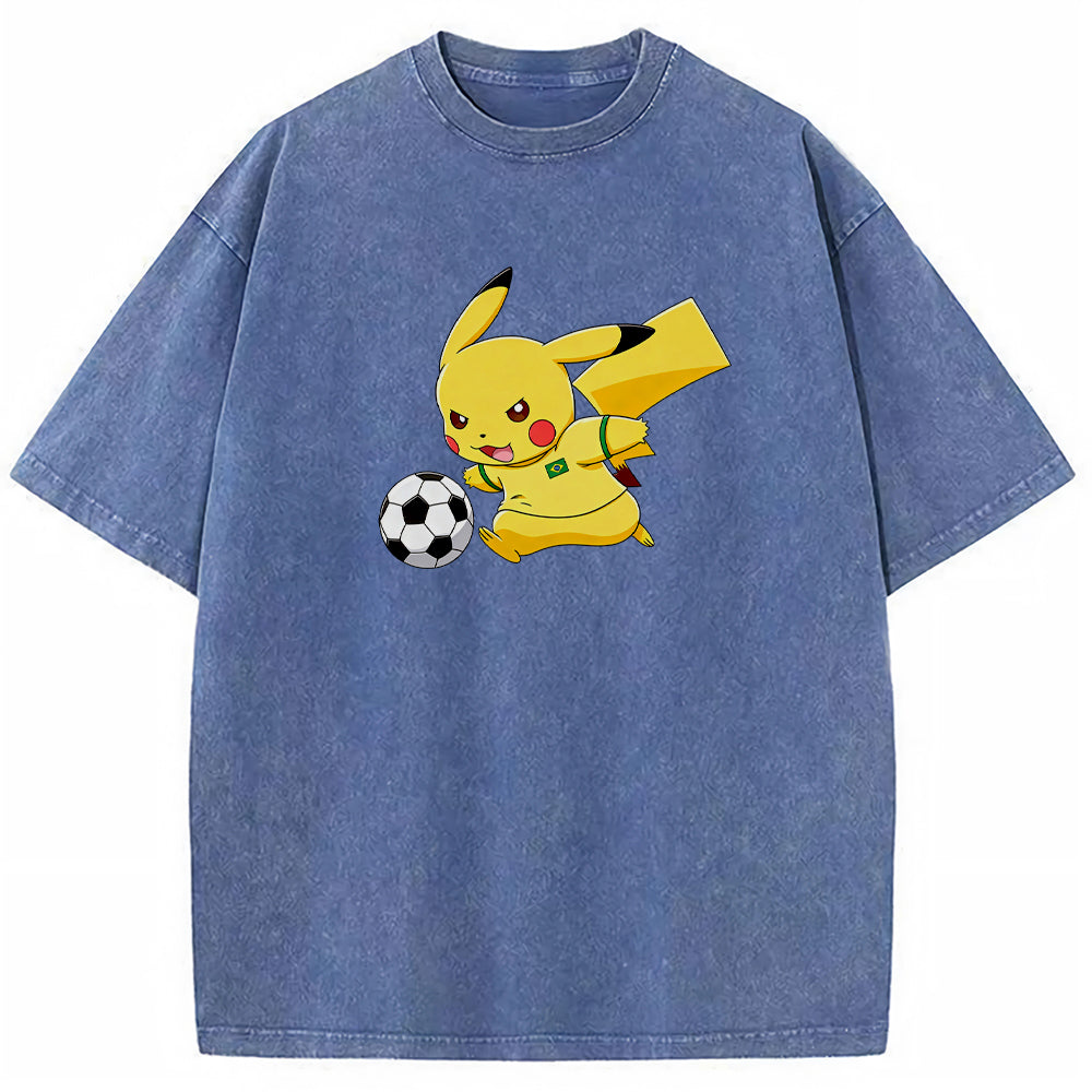 2026 World Cup Pokemon Brazil Pikachu Graphic Tee Main image