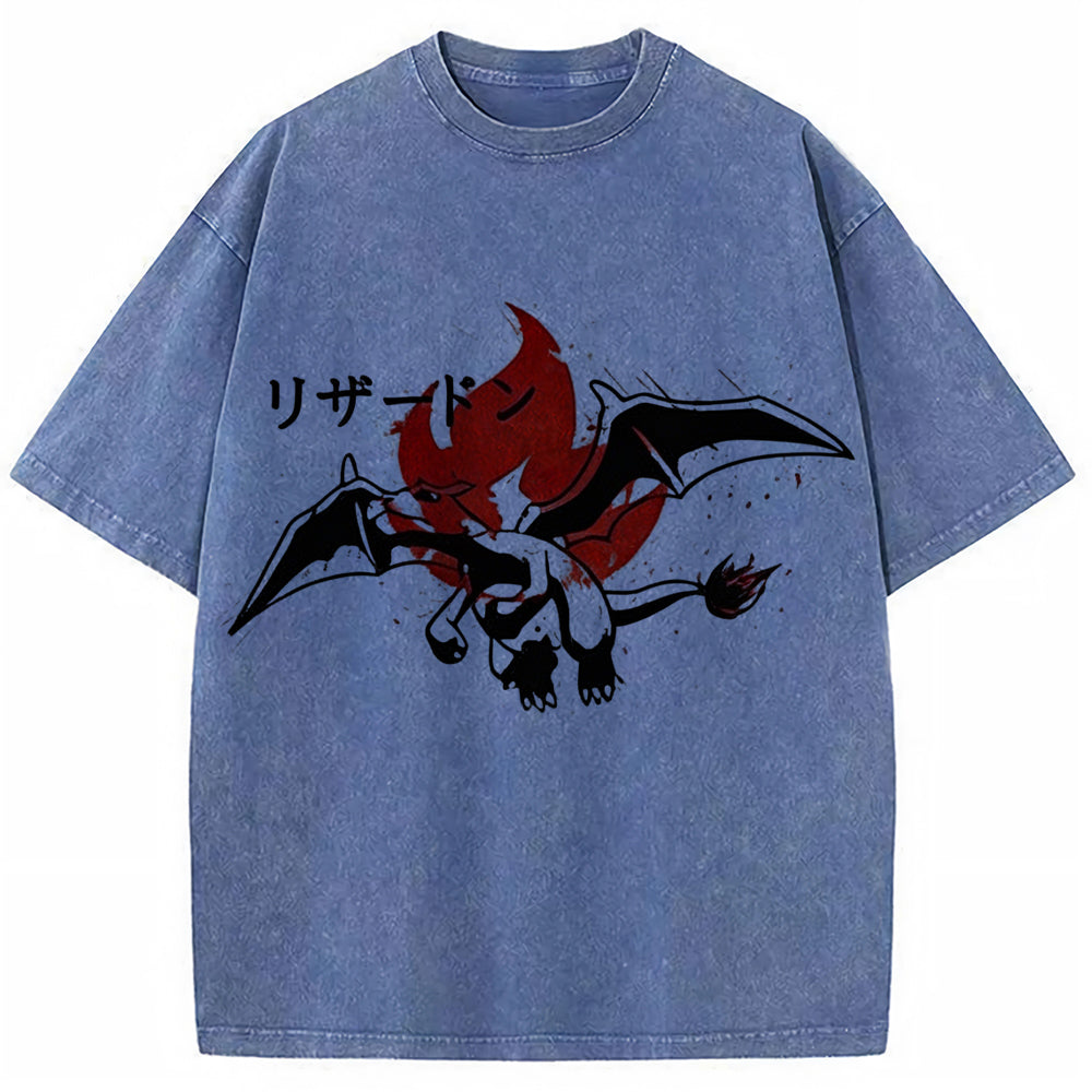 Sumie Charizard Fire Splash Tee | Pokemon Anime