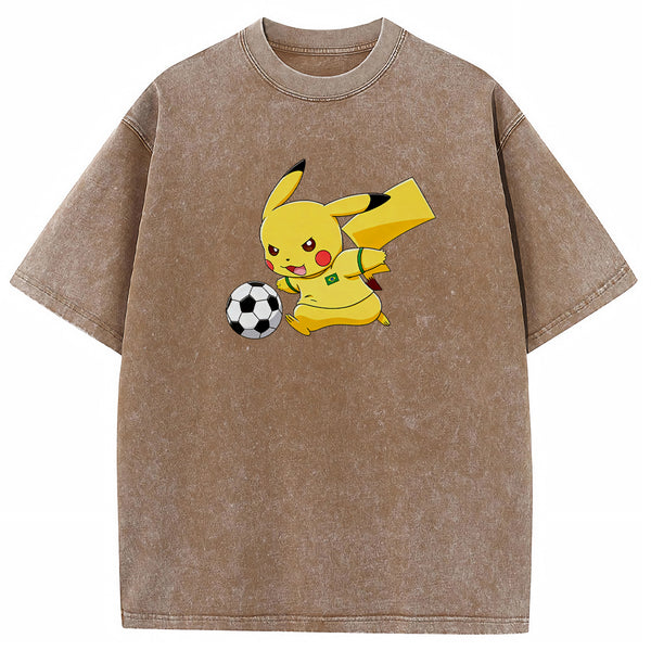 2026 World Cup Pokemon Brazil Pikachu Graphic Tee