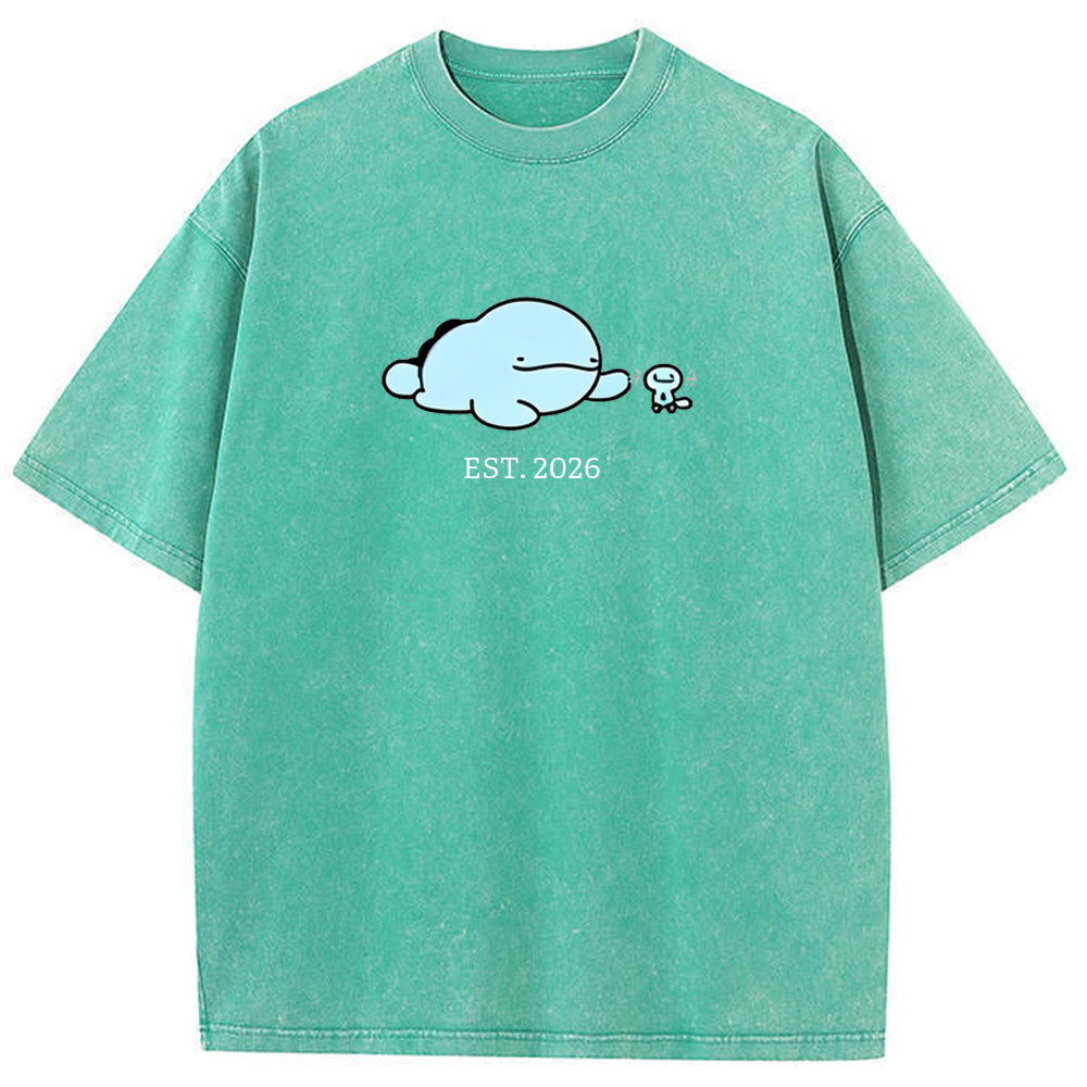 Cute Parent & Kid Quagsire Vintage Washed T-Shirt