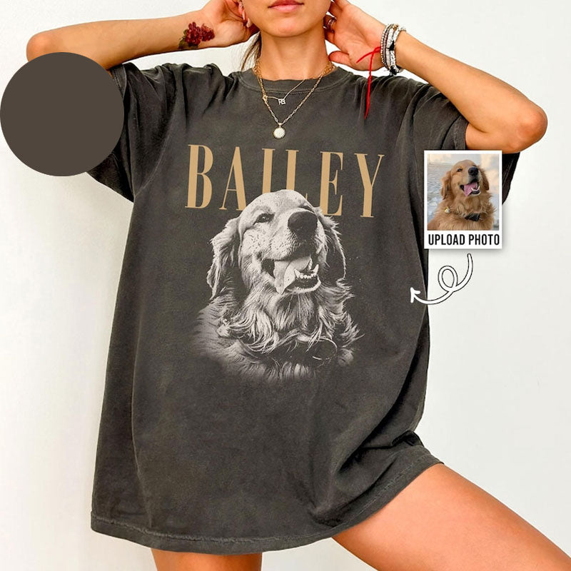 Custom Pet Photo And Name Shirt Main image