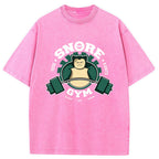 Vintage Gym Badge Snorlax Wash Vintage Tee | Pokemon Anime