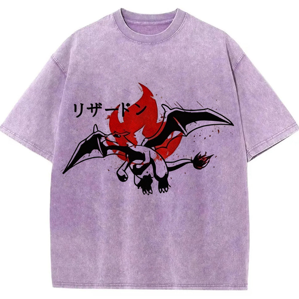 Sumie Charizard Fire Splash Tee | Pokemon Anime