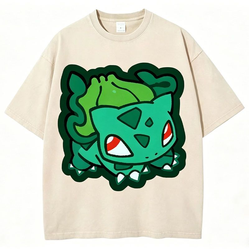 Cute Bulbasaur Unisex Vintage Washed Tee Main image
