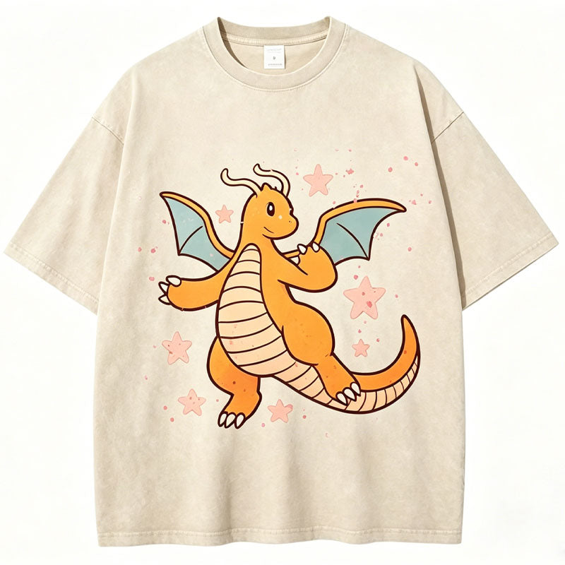 Pokémon Dragonite Unisex Vintage Washed Tee Main image