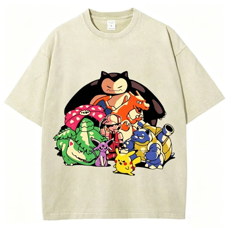 The Original Pokémon Unisex Vintage Washed Tee