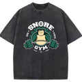 Vintage Gym Badge Snorlax Wash Vintage Tee | Pokemon Anime