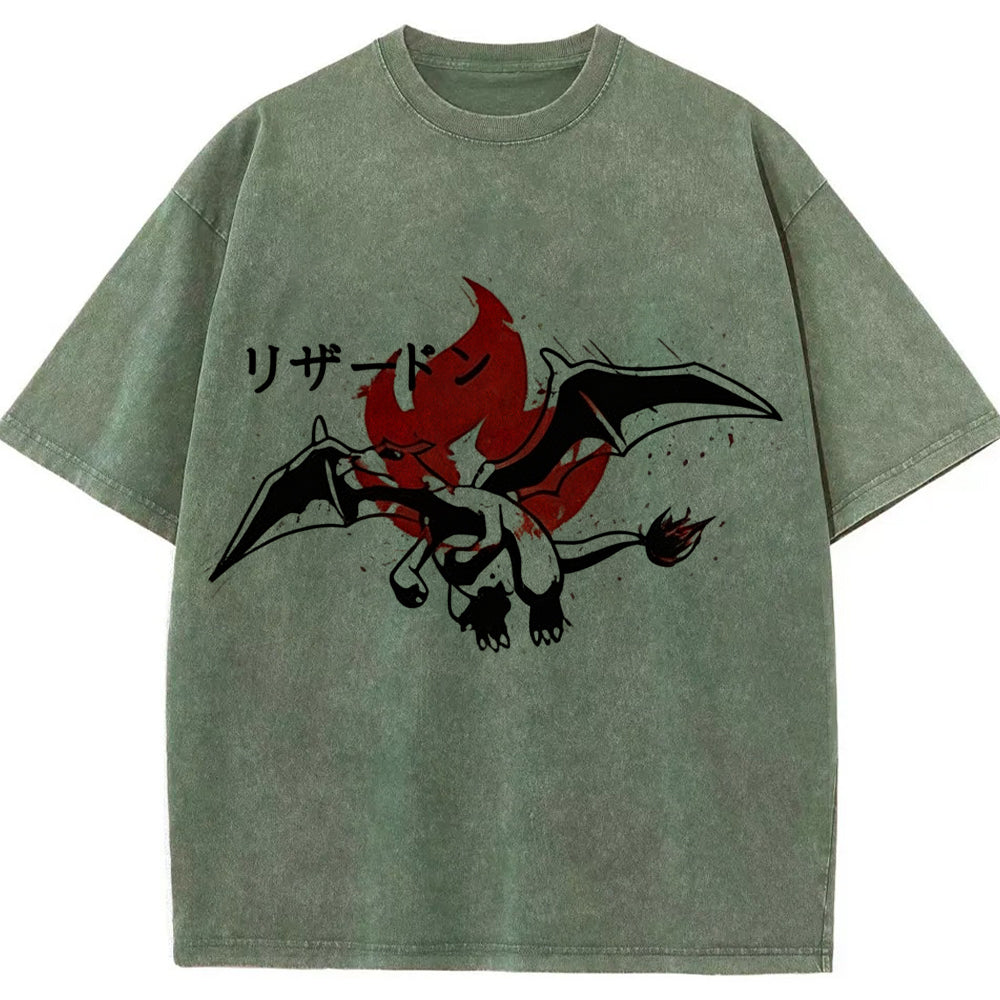 Sumie Charizard Fire Splash Tee | Pokemon Anime